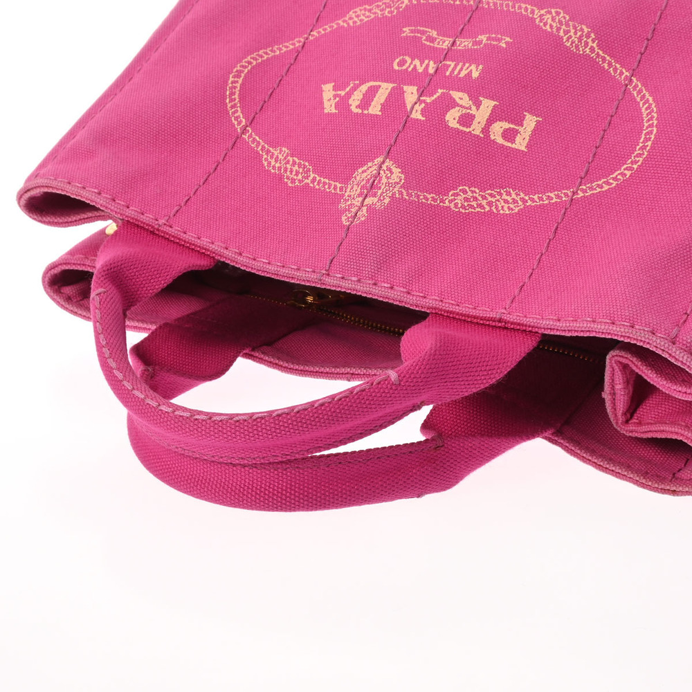 Prada Canapa Pink Canvas Handbag - Picture 3 of 9